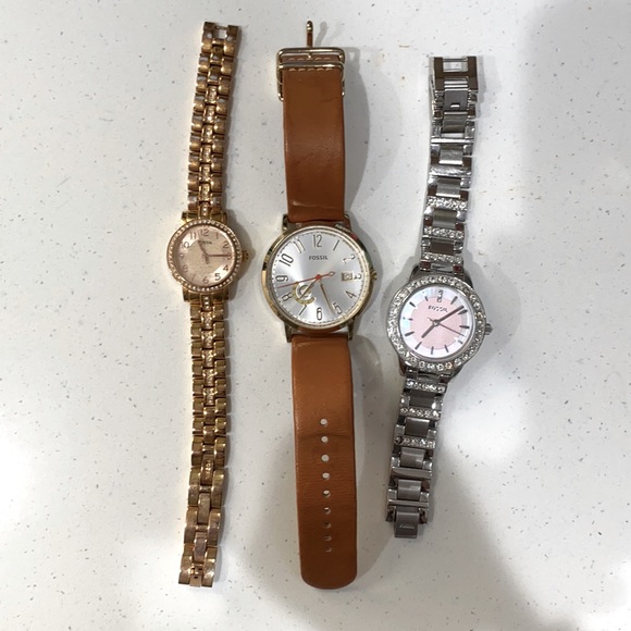 Fossil Accessories - Set of Three Women’s Fossil brand watches